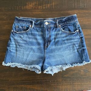Denim cutoff shorts